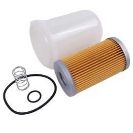 SUKATC 84612-43160 Fuel Filter with Bowl & Spring Compatible with Kioti LK2554 LK3052 LK3054 LK3504 DK35 DK40 DK45 DK45S Excavator Skid Steer Loader