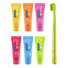 Pasta Dental Curaprox Be You Six Taste Pack 6 Pastas Dentales Be You 10ml + Cepillo Curaprox CS 5460