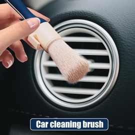 Auto Detailing Brushes - Upholstery Cleaning Brush,Soft Bristle, 360 Degree Rotating, Ergonomic Detailing Supplies for Upholstery Tire and Wheel Care