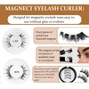 XdealCozyxc 2 Pairs Reusable Magnetic Eyelashes with Lashes, Easy to
