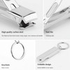 Folding Nail Clippers Portable Nail Clippers with File, Ultra Sharp,