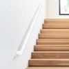 3FT White Industrial Iron Hand Railing, Wall Support Handle for