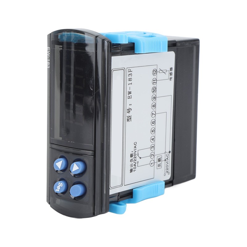 Universal Temperature Controller Dual Display Window Microcomputer Thermostat for Cooling