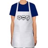 Makoroni - EAT SLEEP DOUBLE BASS Apron Adjustable Kitchen Chef