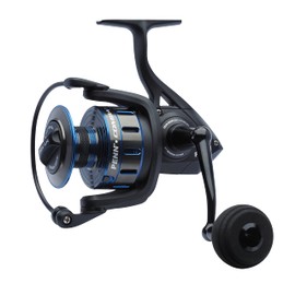 PENN Combat III Fishing Reel Spinning Reels Sea Fishing Versatile Sea Fishing Reel for Boat Kayak Shore Spinning Jigging Surfing and All-Round Use Unisex Black Blue 6000