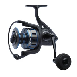 PENN Combat III Fishing Reel Spinning Reels Sea Fishing Versatile Sea Fishing Reel for Boat Kayak Shore Spinning Jigging Surfing and All-Round Use Unisex Black Blue 6000
