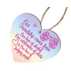 Pixie's Gifts Humorous Friendship Wooden Heart Plaque - Unique Gift