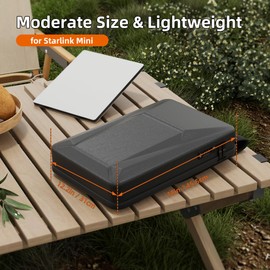 DAIERTEK Starlink Mini Case Hard Shell Starlink Mini Backpack for Dish and Accessories Waterproof Starlink Bag with TSA Combination Lock and Charging Port