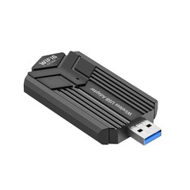 AX1800 USB 3.0 WiFi 6 Adaptador de tarjeta de red de doble banda estándar 802.11 a/b/g/n/ac/ax, soporte de detección automática para PC de escritorio