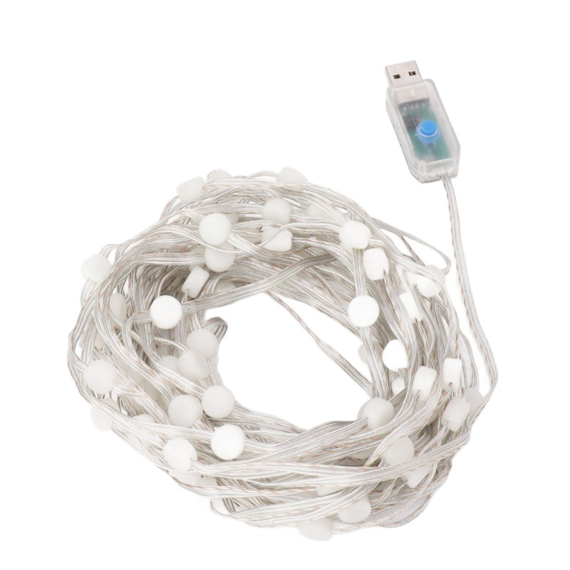 LED Globe String Light USB Powered Remote Control 16 Color
