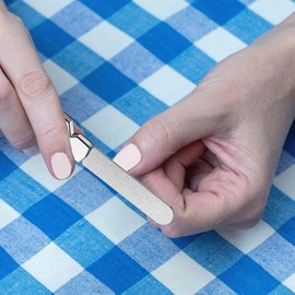 Nail File Stainless Steel,Metal File for Thick Toenails - Portable Stainless Steel Fingernail Grinding Tool for Women Men, Toenail Care Accessories