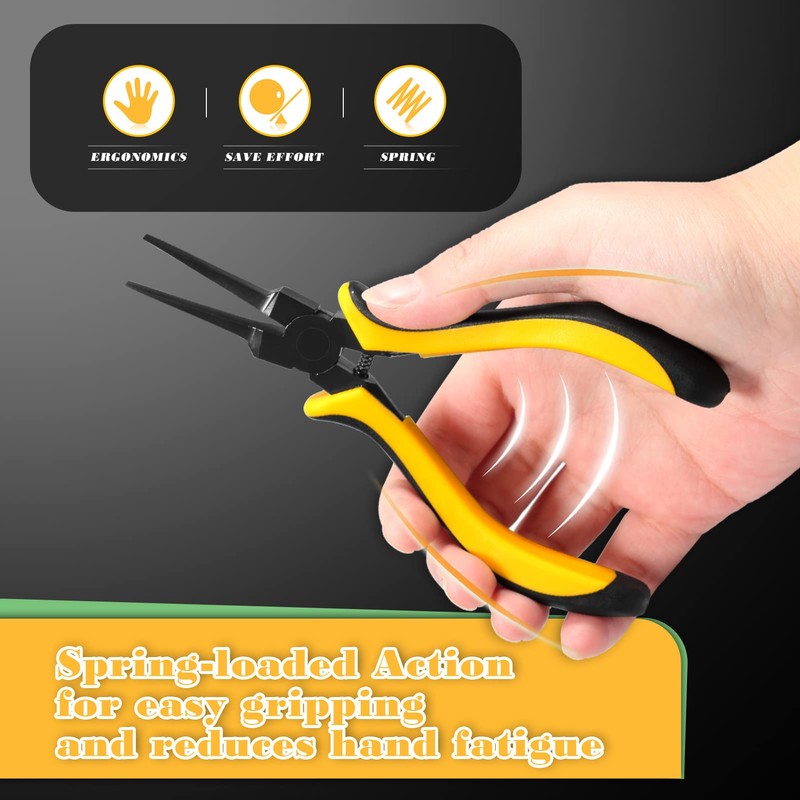 SPEEDWOX Thin Flat Nose Pliers 5.5 Inch Thin Flat Needle