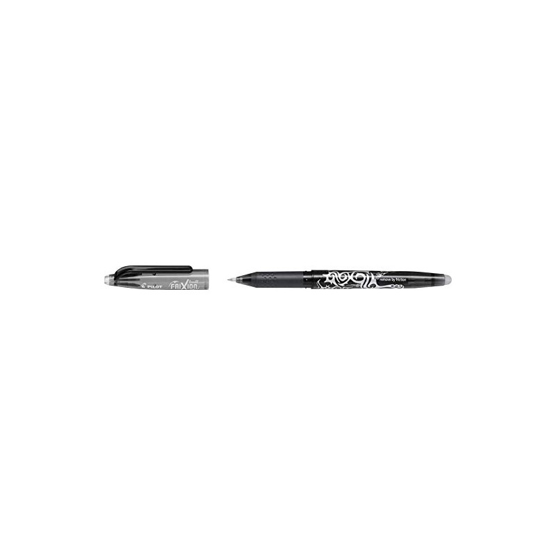 Pilot Frixion Erasable Rollerball Pen Fine 0.5mm Tip- Black, Box