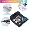 EULAPGOE 9-Piece Long Screwdriver Bit Set, SL3-SL6, PH0-PH3 Star Head