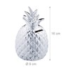 Relaxdays Decorative Pineapple Piggy Bank with Lock, 2 Keys, Ceramic