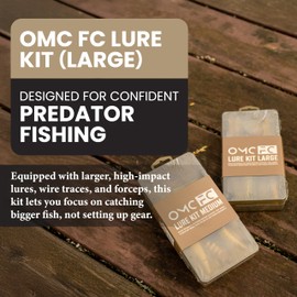 OMC FC Lure Kit Large - Predator Fishing Lure Set with 5 Lures