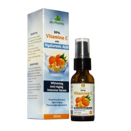 Vitamin C 30ml ferulic acid 30%VITMN C hyaluronic acid antiaging serum white pores