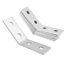SYOWADA 6 PCS 1-5/8" Strut Channel Angle Bracket with 4 Hole 45 Degree Outside Angle Corner Brace 5.7 mm Thickness Fit for ½" Bolt
