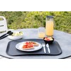 Harfield Black & Grey Stripes 23cm Patterned Plate - Pack