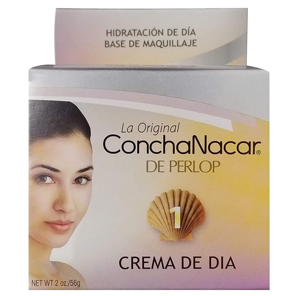 Concha Nacar #1 Day Cream, The Original Concha Nacar Moisturizing Makeup Based Day Cream; 2 Oz Jar