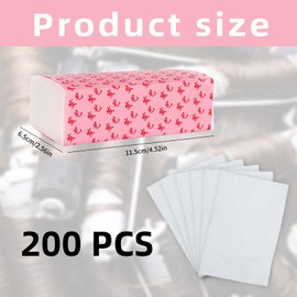 200 Stück Dauerwellen Set Komplett,Spitzenpapier Dauerwelle,Dauerwelle Papier,Haare Perm Papier Für Dauerwellen Flüssigkeit,Salon Professional Spitzenpapiers Haarstylingpapier für Home Barber Shop
