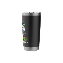 Xmas Lighting Decor Santa Hat Tuna Fish Christmas Stainless Steel Insulated Tumbler