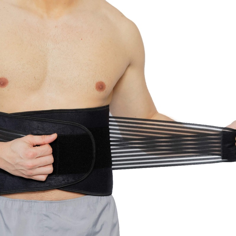 NEOtech Care Rückenbandage aus Neopren - Doppelten Bändern für Kompression