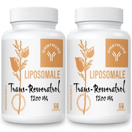 Liposomal Trans-Resveratrol, Resveratrol Capsules - High Dose with 1200 mg per Serving, 98% Pure Trans-Resveratrol from Japanese Knotweed, 120 Capsules