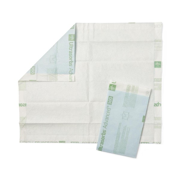 Medline Ultrasorbs AP Drypads, Super Absorbent Disposable Underpad, 23 x