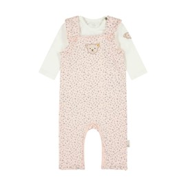 Steiff Baby Girls' Long-Sleeved Romper + T-Shirt Set, Seashell Pink