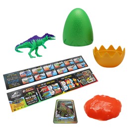 Jurassic World 503 CAPTIVZ Colour Change Edition Eggs with BUILDABLE Dinosaur Toy and Slime. Ideal Present for Boys and Girls