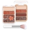 Boobeen Eyeshadow Palette 4 Pigmented Nude Matte Shimmer Eye Shadow