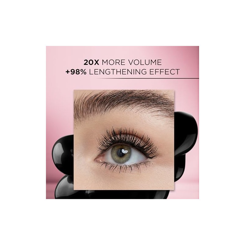 LOreal Paris Makeup Lash Paradise Waterproof Mascara, Voluptuous Volume, Intense