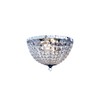 Maykoosh Handcrafted Haven Drop 2 Light Ceiling Flush Mount, Chrome