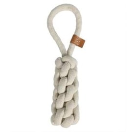 D&D Home, Kurt Braided Cone, 36 cm/Ø10 mm, Natural and Durable Materials, Beautiful Leather Workmanship, Fashionable Color and Shape, Keeps Teeth and Gums Healthy