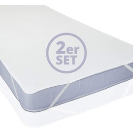 Lumaland Waterproof Mattress Cover, Pillow Protector, in Various Sizes, Set of 2.