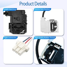 Upgraded MVW4505MW0 MVW4505MW1 MVW4505MW2 MVW5035MW1 Washer Lid Lock Fit for Maytag Washer MVW5035MW2 MVW5430MW1 MVW5430MW2 MVW5430PBK0 MVW5430PBK1 MVW5435PBK0 MVW5435PBK1 MVW5435PW0 MVW5435PW1