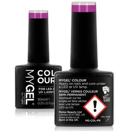 MyGel by MYLEE Semi-Permanent Gel Polish 10 ml [A Girl With Attitude ] UV/LED Nail Art Manicure Pedicure for Professional and Home Use - Long Lasting and Easy to Apply