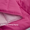 HIG 3pc Pink Comforter Set Full SizeDuvet Insert, Reversible, All