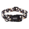 QQPETS Adjustable Soft Dog Collar: Print Flower Pink Multicolor Cute
