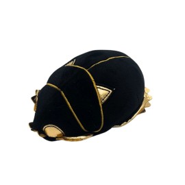 Black and Gold Egyptian Pyramid Scarab Small Soft Plush Doll Toy, Egyptian Decor