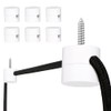 Zevnico 6 Pack Swag Hook for Ceiling Hanging Light, White