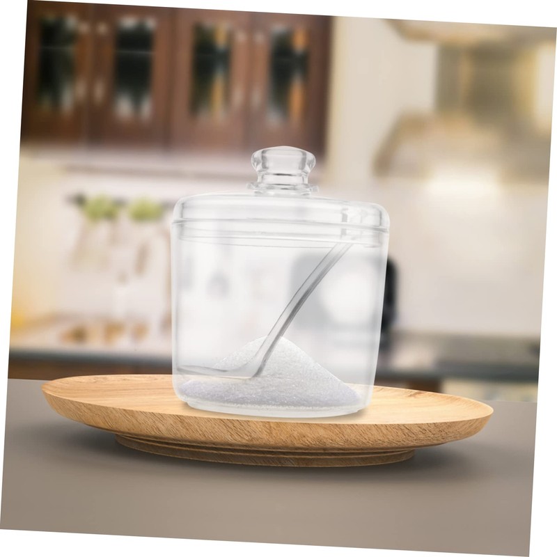 GLEAVI 2pcs Acrylic Seasoning Box Large Capacity Spice Container for