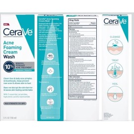 CeraVe Acne Foaming Cream Wash 5oz / 150ml New In Box