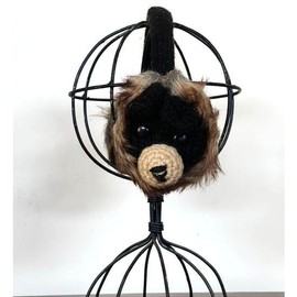 The Collection Royal Black Bear Faced Ear Muff