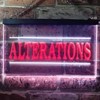 Alterations Services Dry Clean Illuminated Dual Color LED Neon Sign