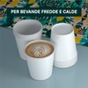 100 White Paper Cups 166ml Eco Friendly Biodegradable Disposable Cups