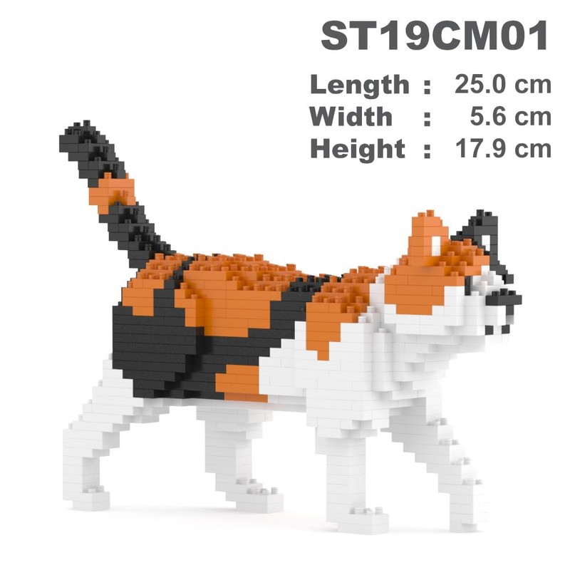 JEKCA Calico Cat Mini 01S | Plastic Building Blocks |