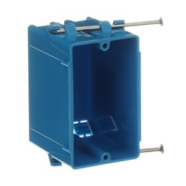 Lamson B118AR-UPC Carlon Single Gang Box With Nail