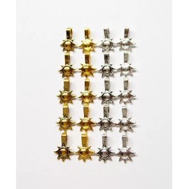 Unbranded 4 Colors of Sun and Moon Glue on Bails Great for Jewelry Making 5 each 20 Total